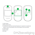 AJAX CombiProtect PIR met glasbreukmelder zwart